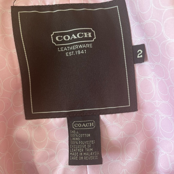 Coach Jackets & Coats Coach Trench Coat With Leather Details Poshmark